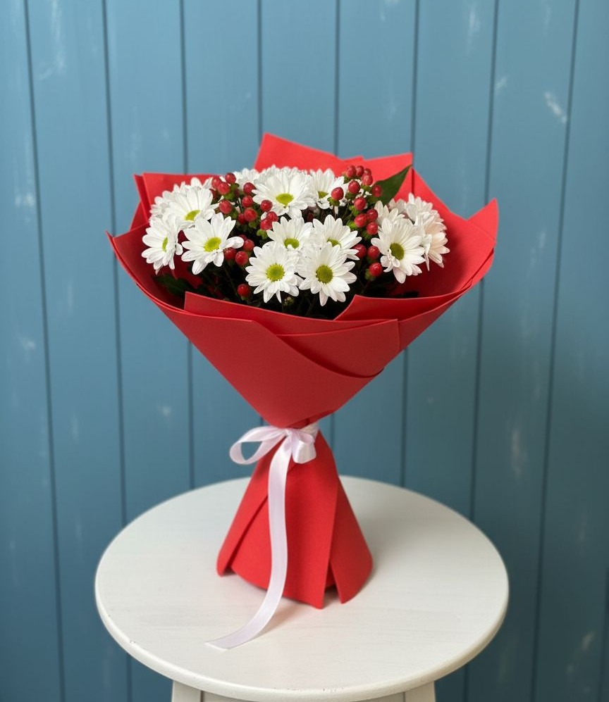 Букет цветов из: Хризантемы в Екатериноградской