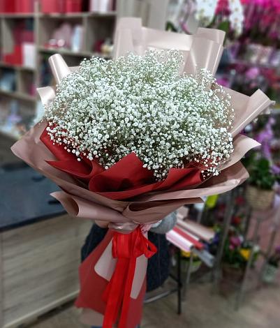 Букет цветов из: Гипсофила в Екатериноградской