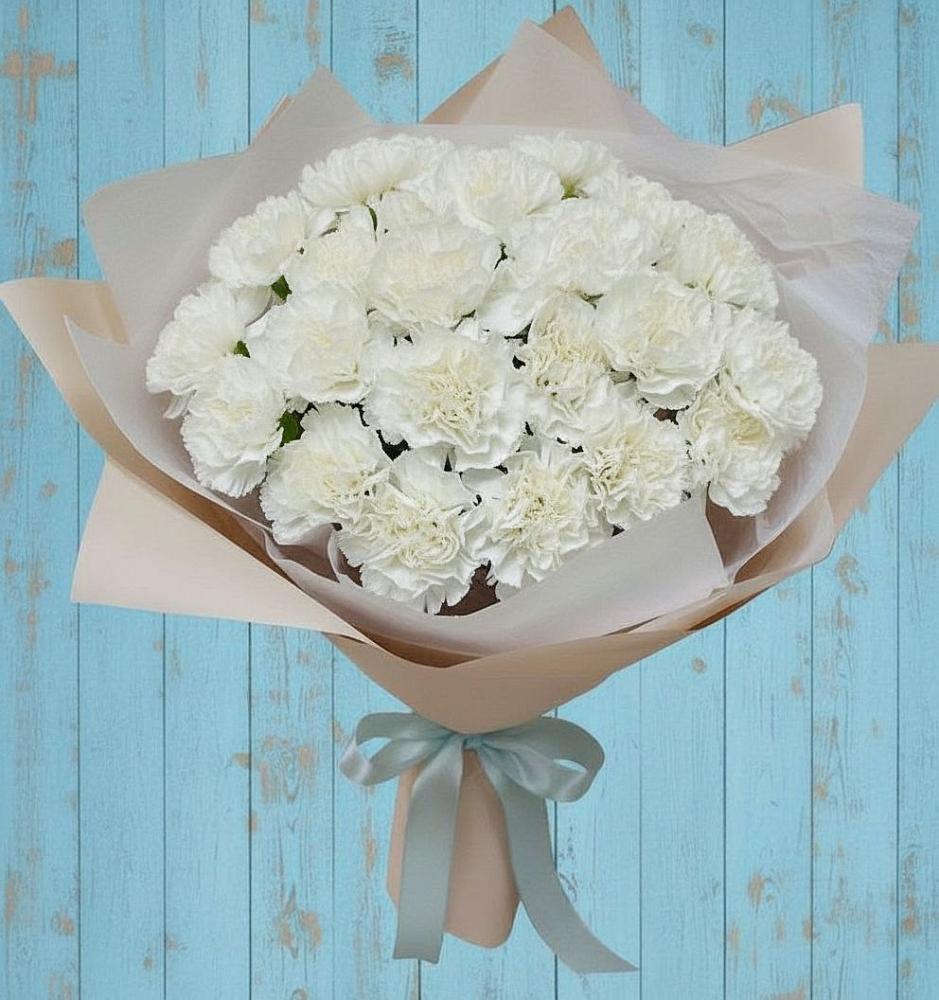 Букет цветов из: Гвоздики в Екатериноградской