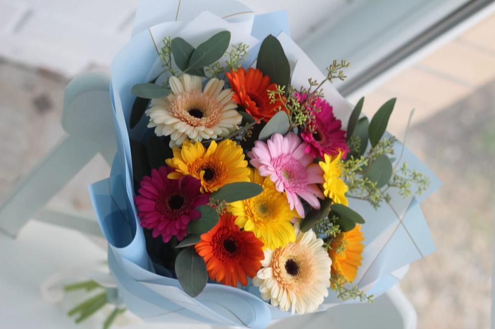 Букет цветов из: Герберы в Екатериноградской