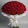 Букет 101 Красная роза Блэк Мэджик в Екатериноградской