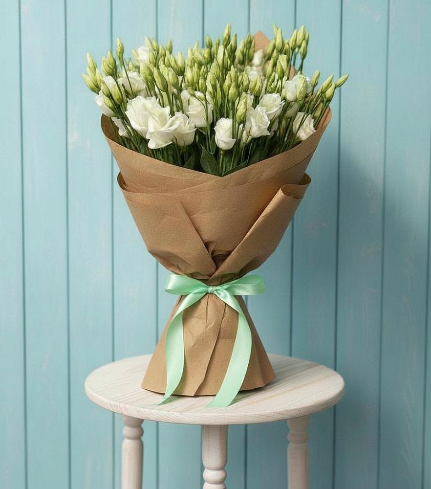 Букет цветов из: Лизиантусы в Екатериноградской