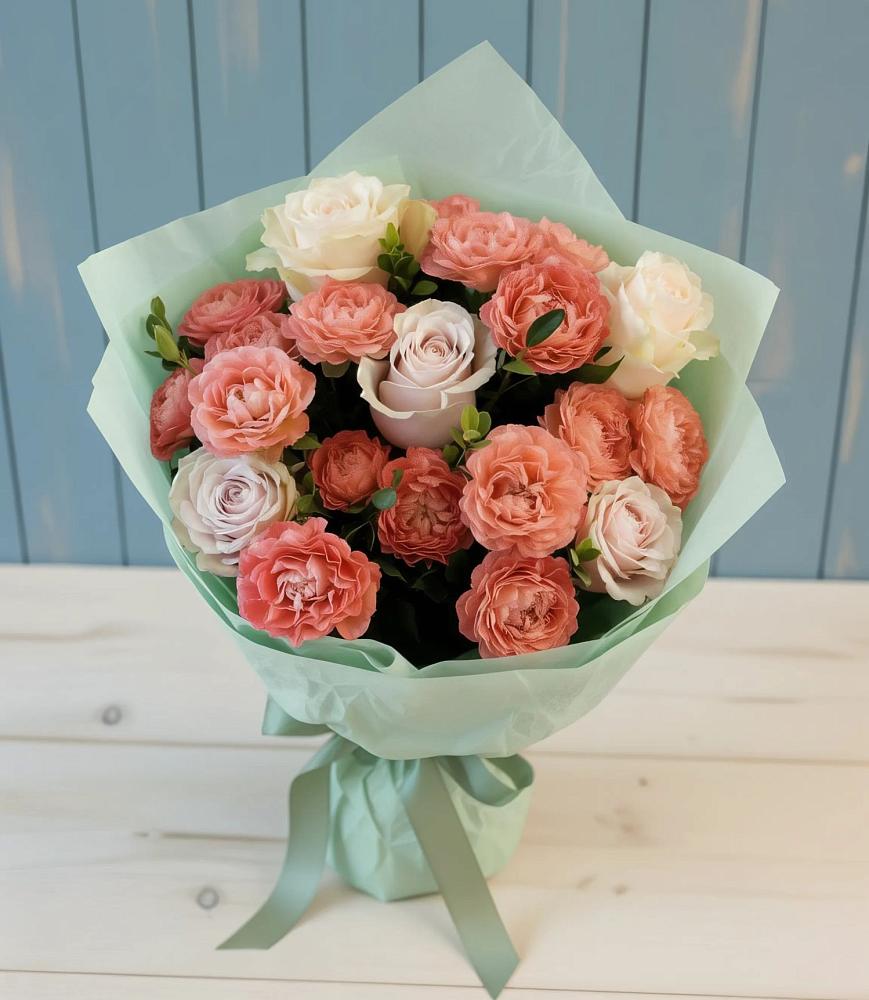 Букет цветов из: Розы в Екатериноградской