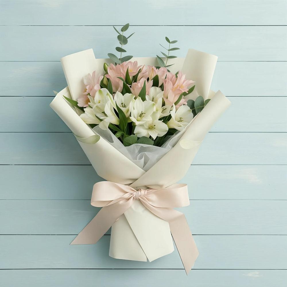 Букет цветов из: Альстромерии в Екатериноградской