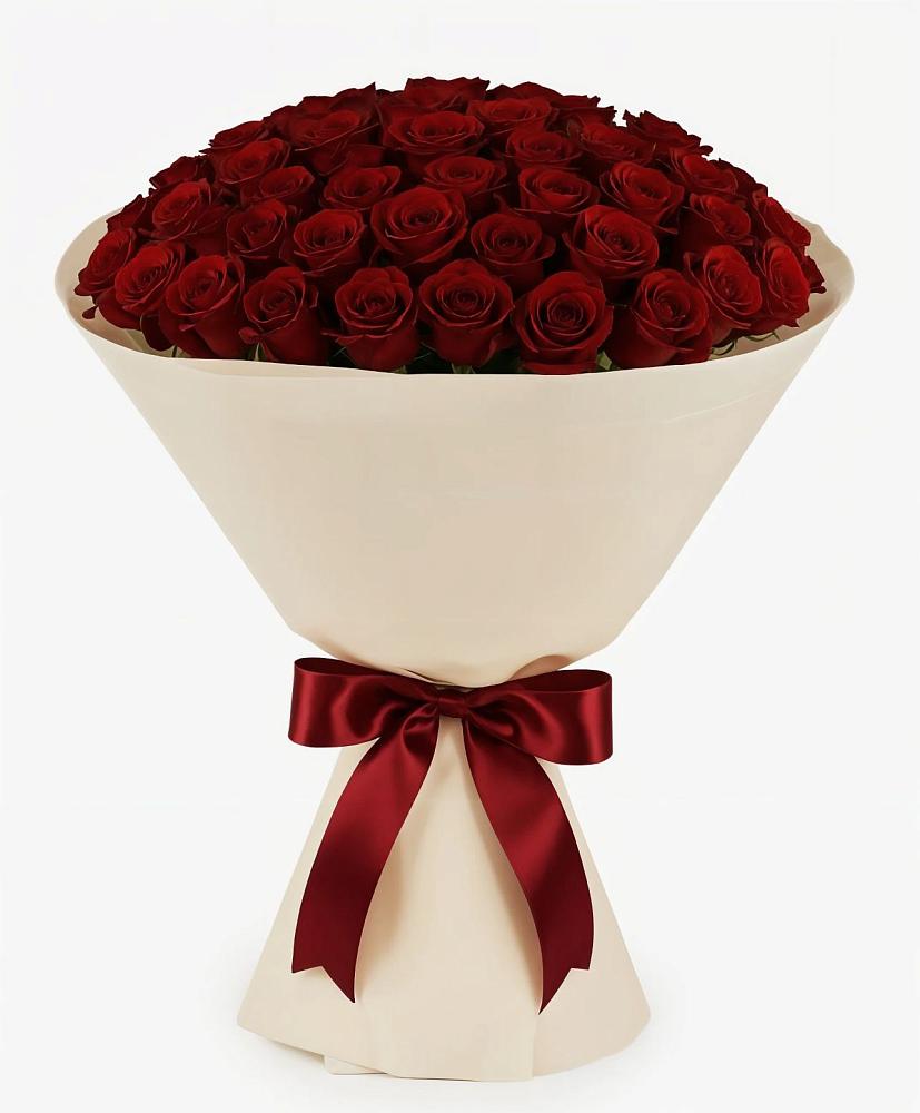 Букет 101 Бордовая роза Блэк Бакарра в Екатериноградской